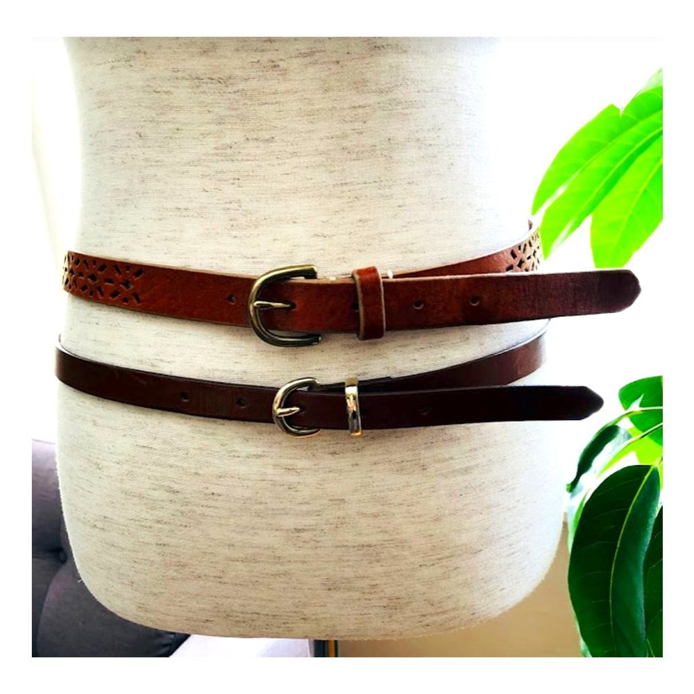 J.Crew Leather Belt Set of 2 - Women